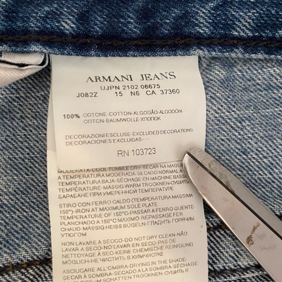 ARMANI JEANS Men’s Blue Jeans Sz 34 - Picture 15 of 15
